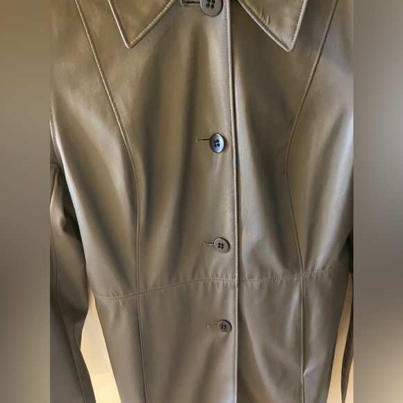 Utex Design Grey Short Trench-coat size 10 - Picture 12 of 13